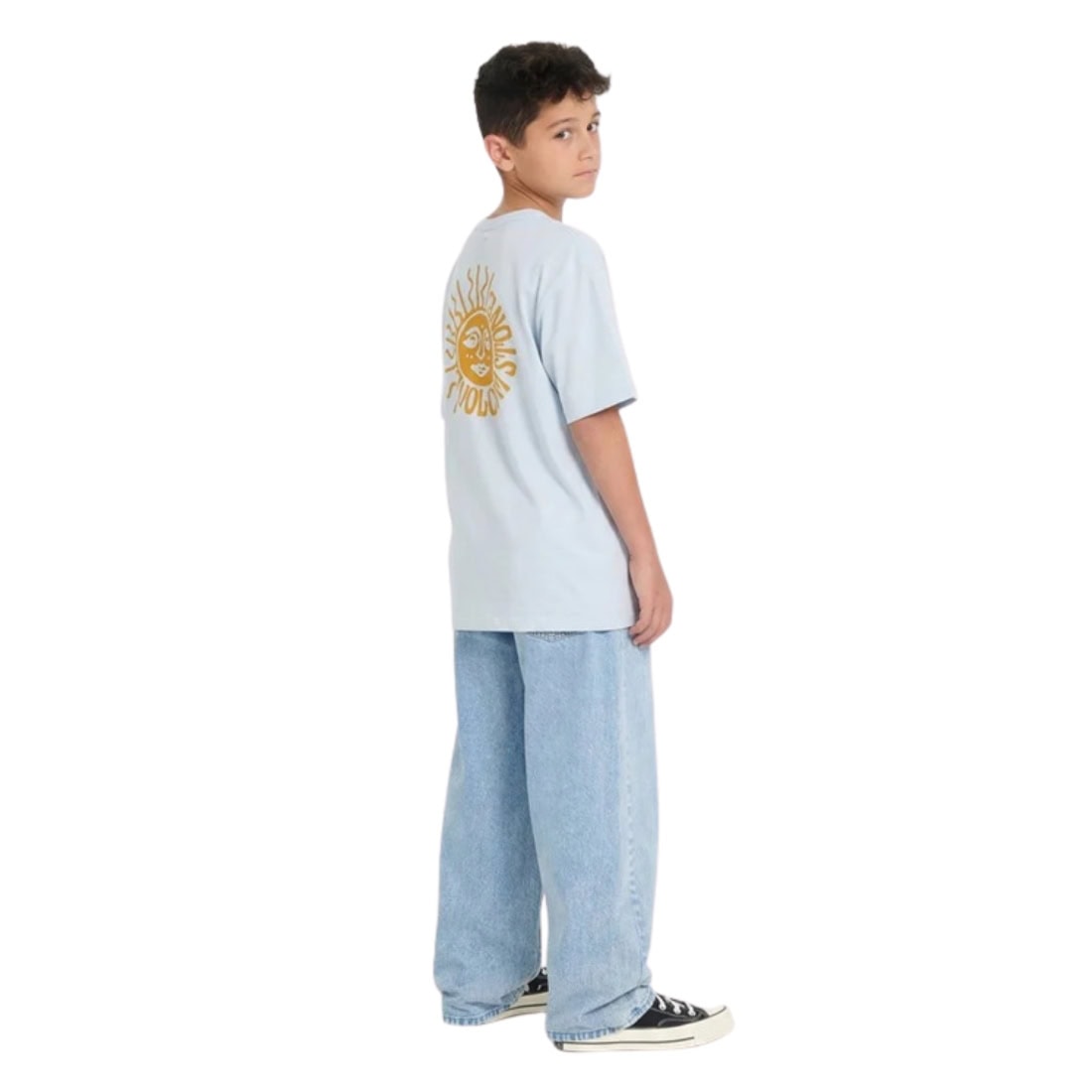 Volcom Kids Mazatlan T-Shirt - Light Blue Acid - Boys Skate Brand T-Shirt by Volcom