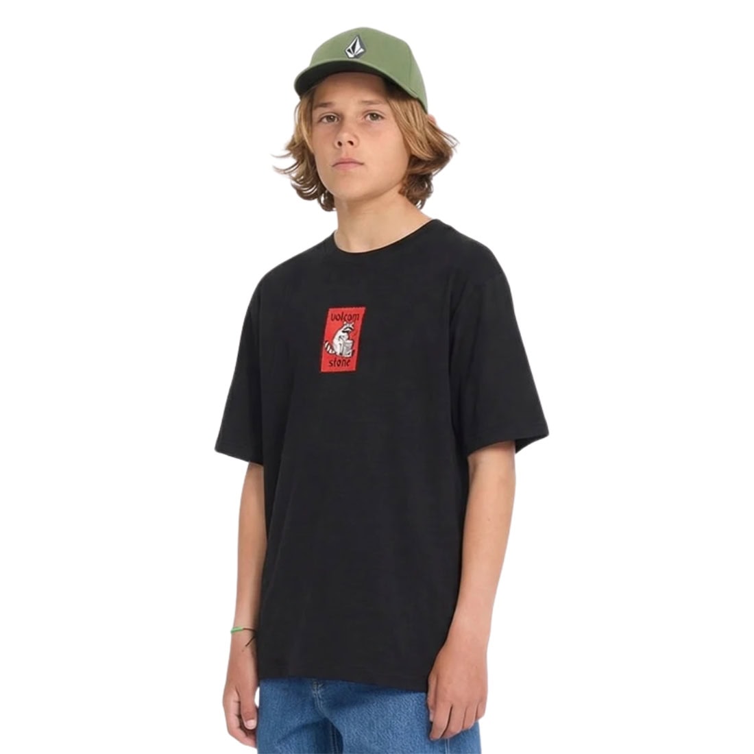 Volcom Kids Rockout T-Shirt - Black - Boys Skate Brand T-Shirt by Volcom