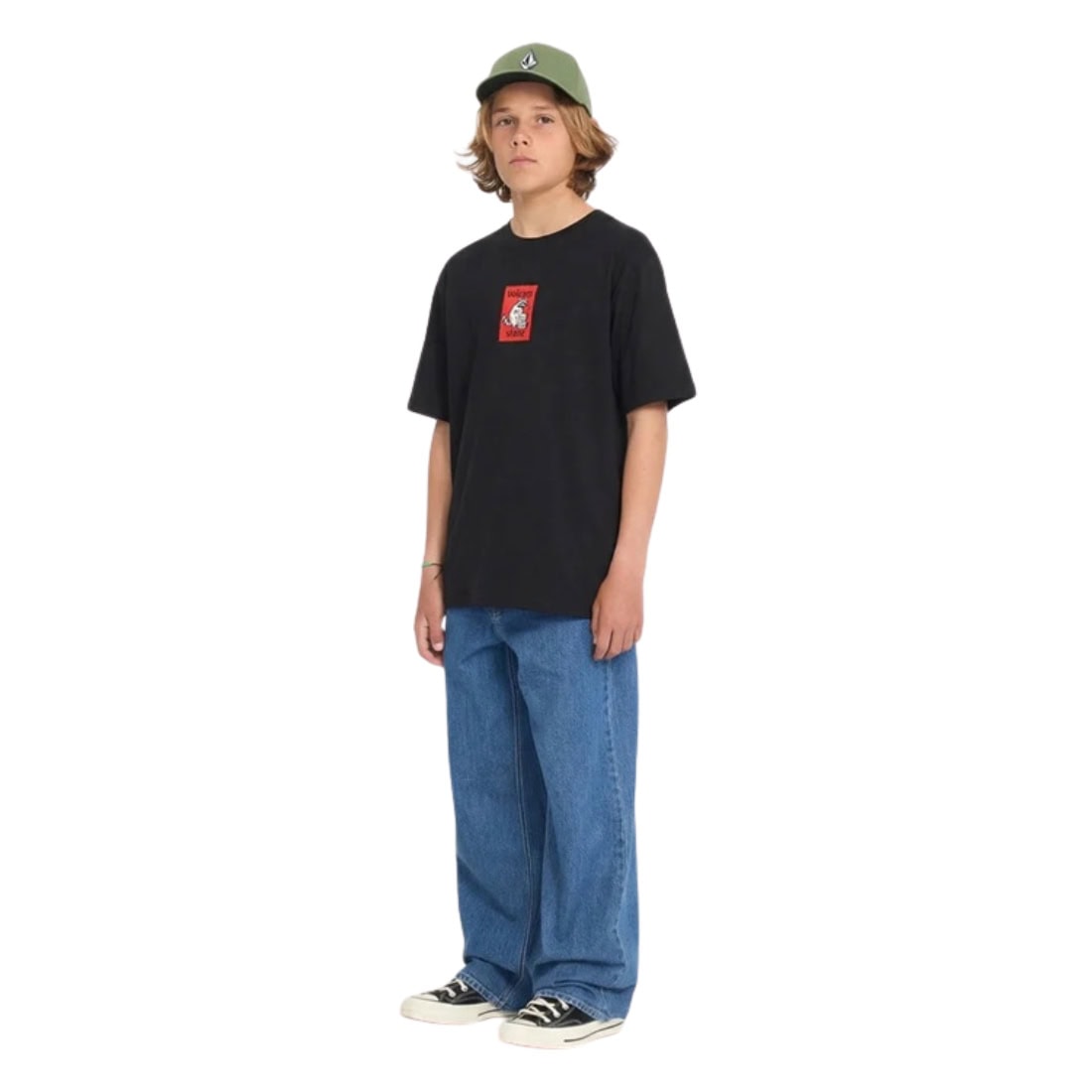 Volcom Kids Rockout T-Shirt - Black - Boys Skate Brand T-Shirt by Volcom