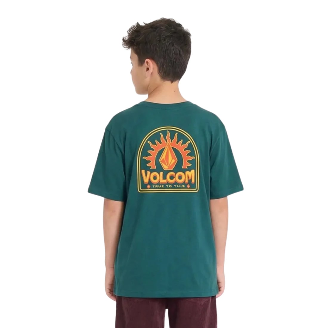 Volcom Kids Solstice T-Shirt - Rifle Green - Boys Skate Brand T-Shirt by Volcom