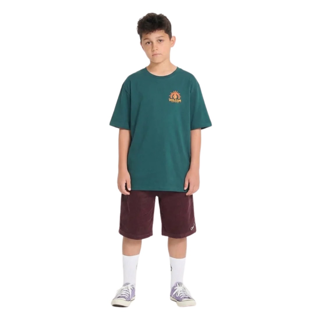 Volcom Kids Solstice T-Shirt - Rifle Green - Boys Skate Brand T-Shirt by Volcom