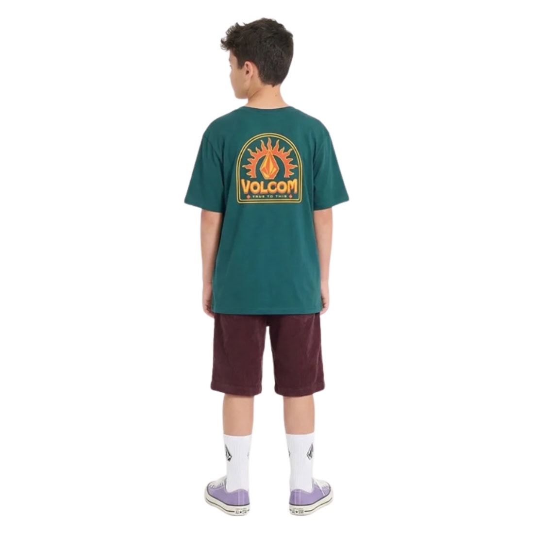 Volcom Kids Solstice T-Shirt - Rifle Green - Boys Skate Brand T-Shirt by Volcom