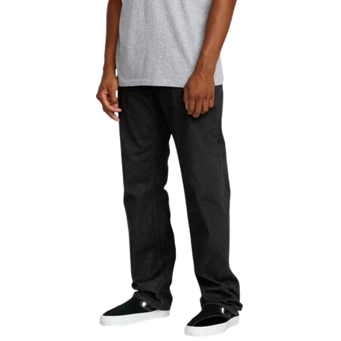 Volcom Kinkade Denim - Black Wash - Mens Relaxed/Loose Denim Jeans by Volcom