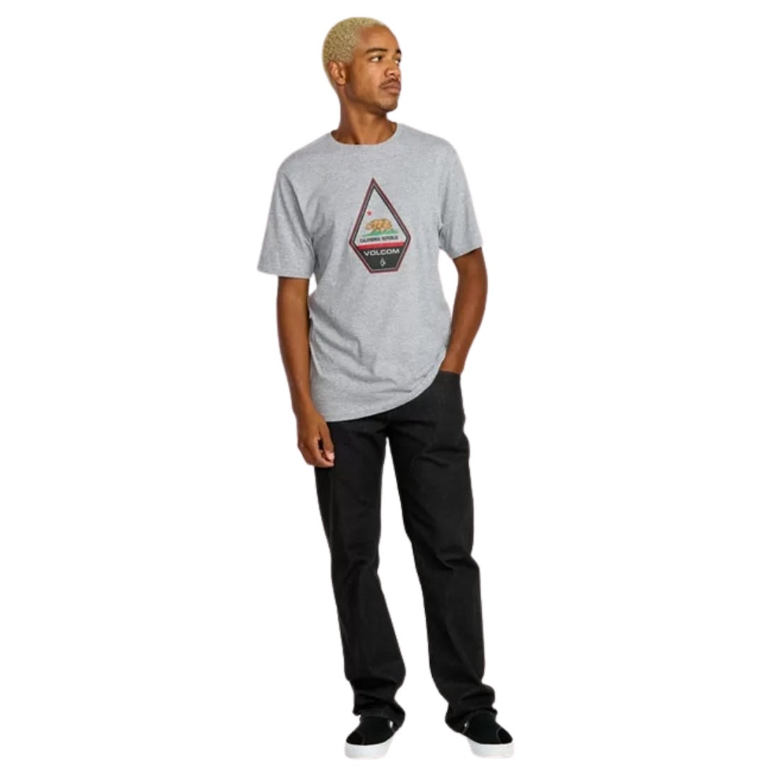 Volcom Kinkade Denim - Black Wash - Mens Relaxed/Loose Denim Jeans by Volcom