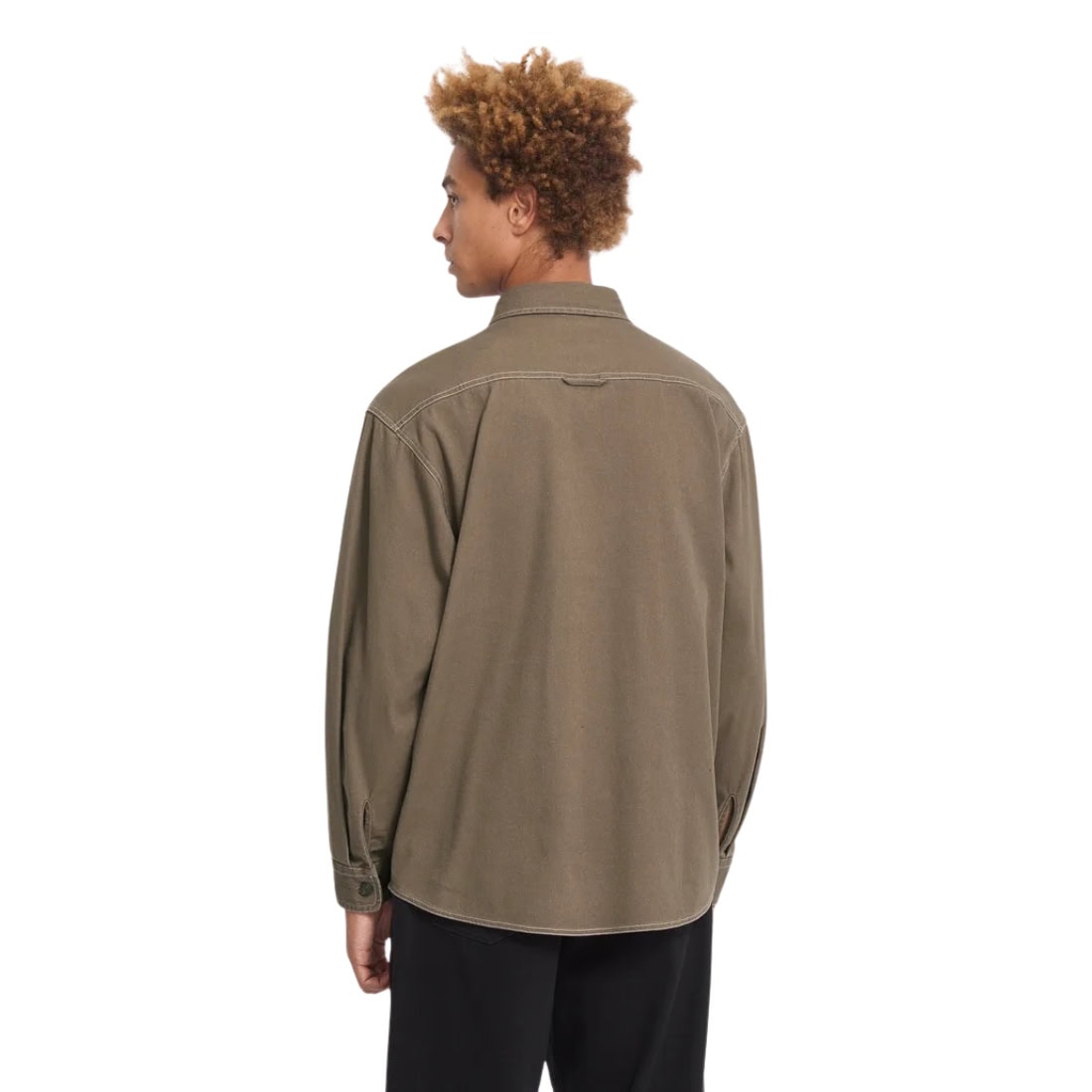 Volcom Levelstone Longsleeve Shirt - Earth - Mens Casual Shirt by Volcom
