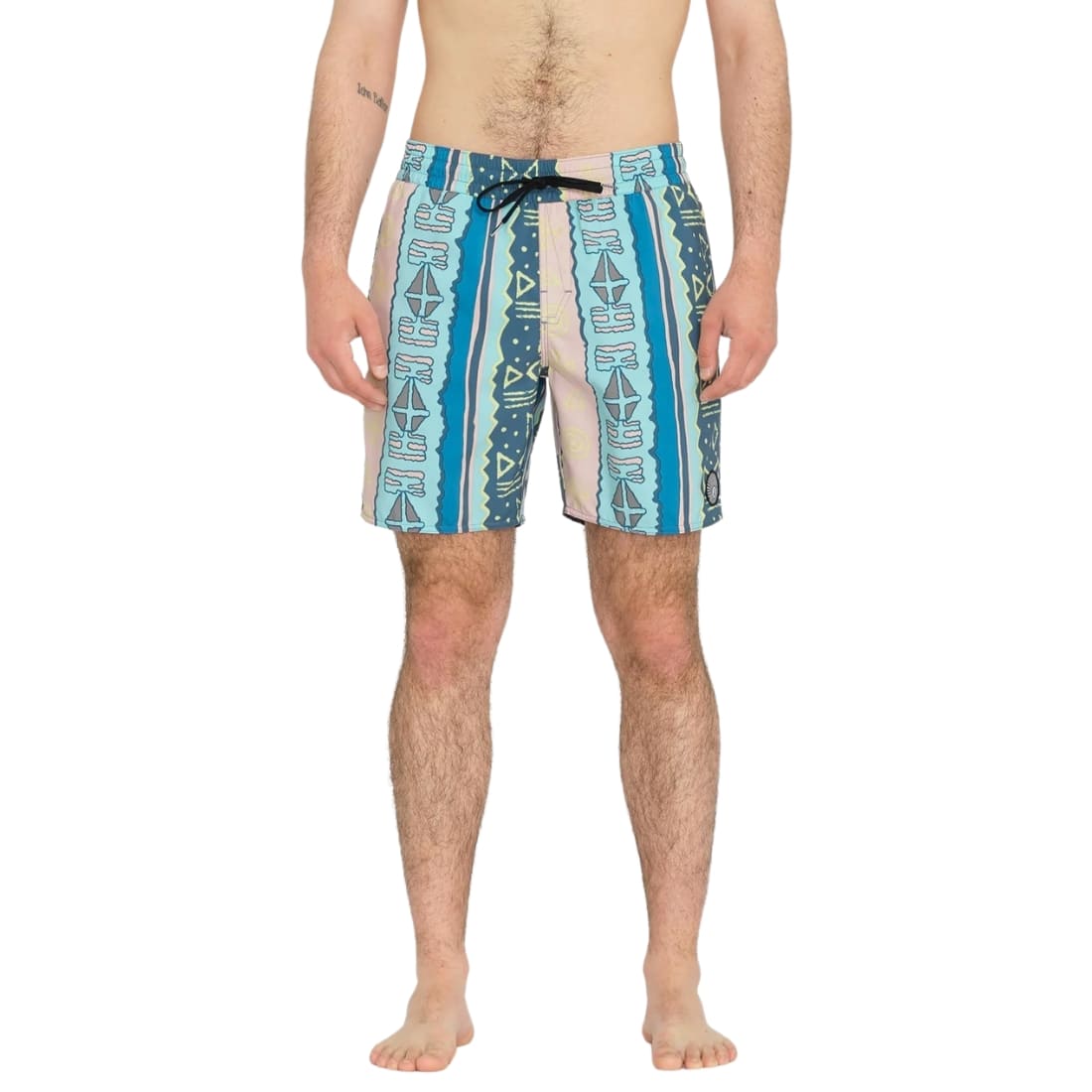 Volcom Lido Print 17 Trunk - Crete Blue