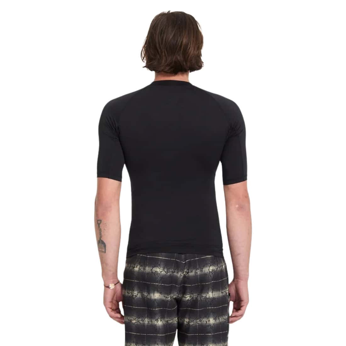 Volcom Lido Solid Thrashguard Rash Vest - Black - Mens UV Rash Vest by Volcom