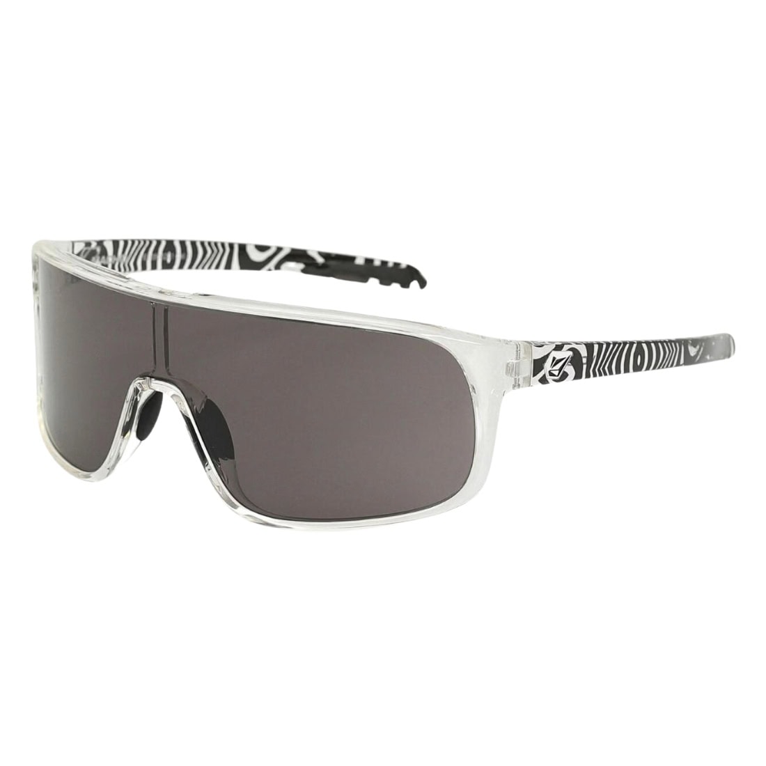 Volcom Macho Sunglasses - Gloss Asphalt Beach/Gray - Wrap Around Sunglasses by Volcom