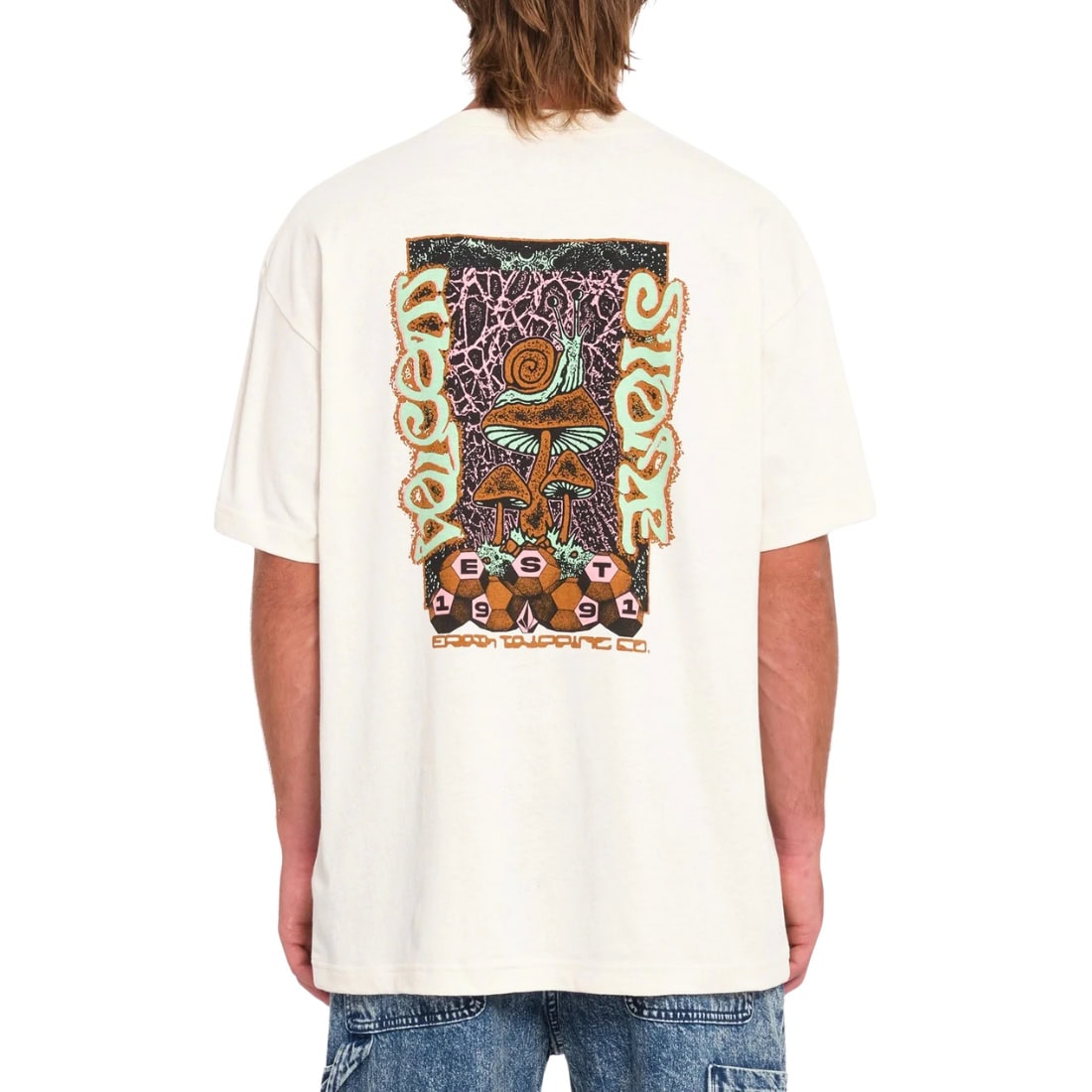 Volcom Mindoor Loose T-Shirt - Dirty White - Mens Graphic T-Shirt by Volcom