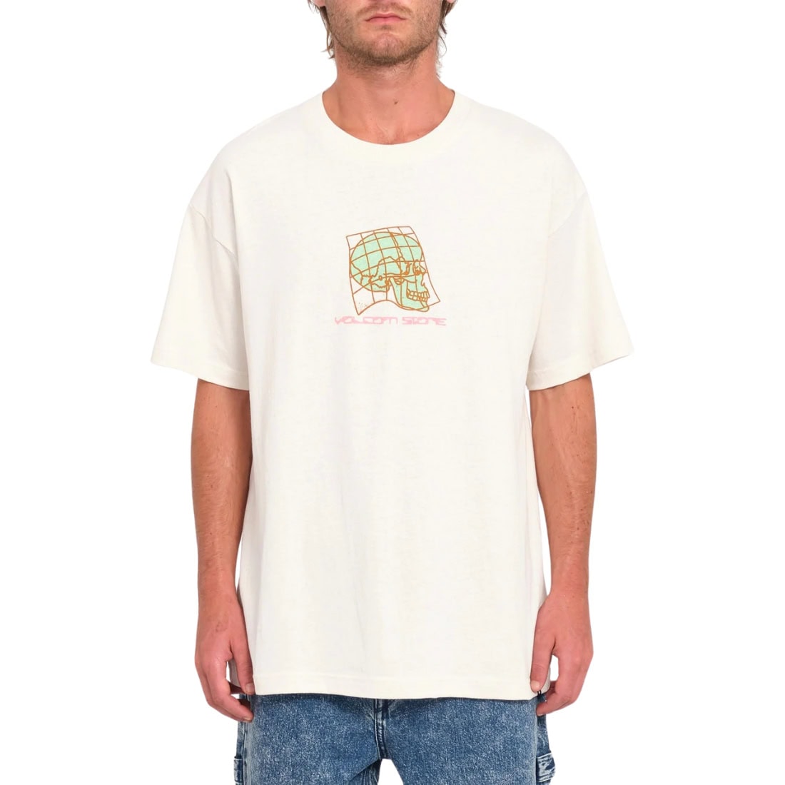 Volcom Mindoor Loose T-Shirt - Dirty White - Mens Graphic T-Shirt by Volcom