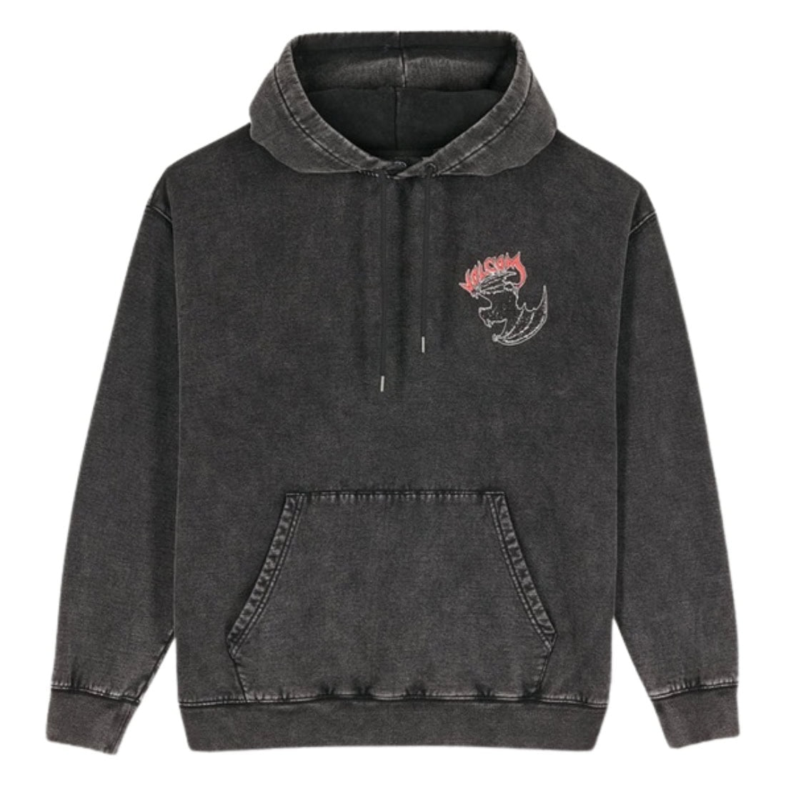 Volcom Nightwasher Pullover Hood - Light Acid Black - Mens Pullover Hoodie by Volcom