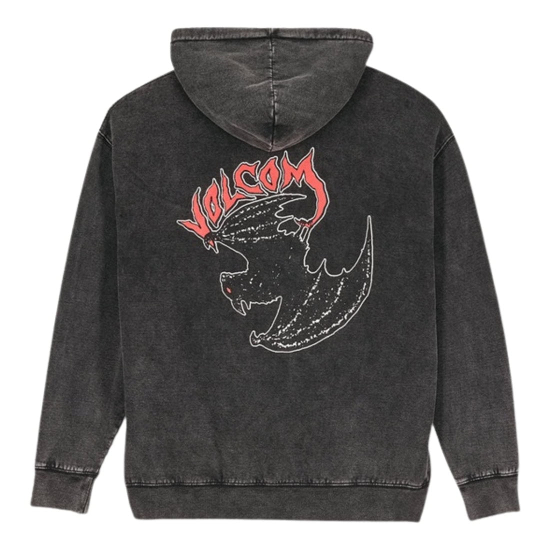 Volcom Nightwasher Pullover Hood - Light Acid Black - Mens Pullover Hoodie by Volcom