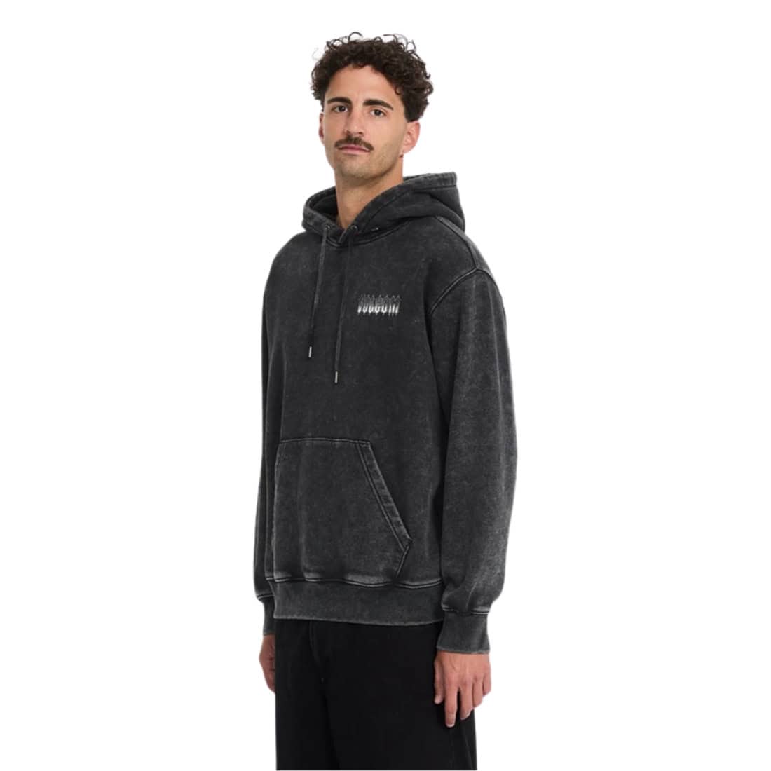 Volcom Noder Pullover Hoodie - Light Acid Black - Mens Pullover Hoodie by Volcom