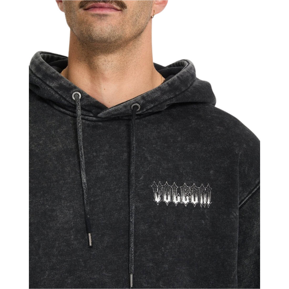 Volcom Noder Pullover Hoodie - Light Acid Black - Mens Pullover Hoodie by Volcom