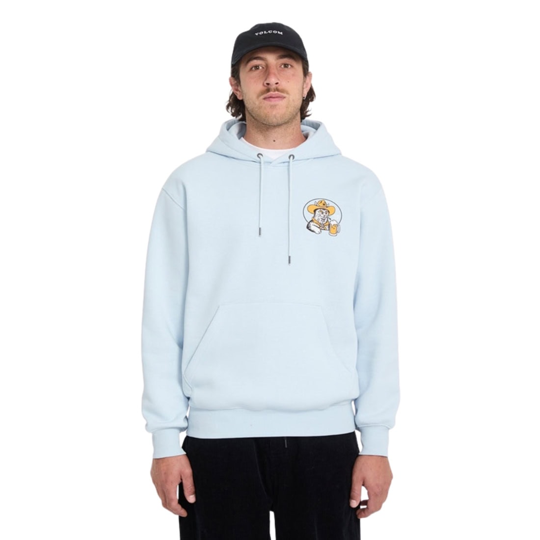 Volcom Noder Pullover Hoodie - Light Blue Acid - Mens Pullover Hoodie by Volcom