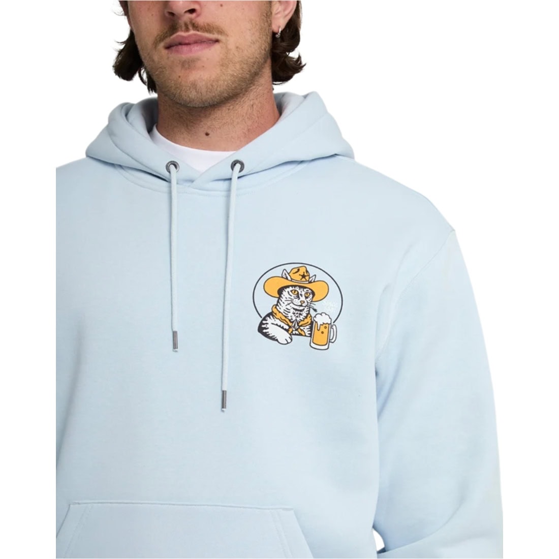 Volcom Noder Pullover Hoodie - Light Blue Acid - Mens Pullover Hoodie by Volcom