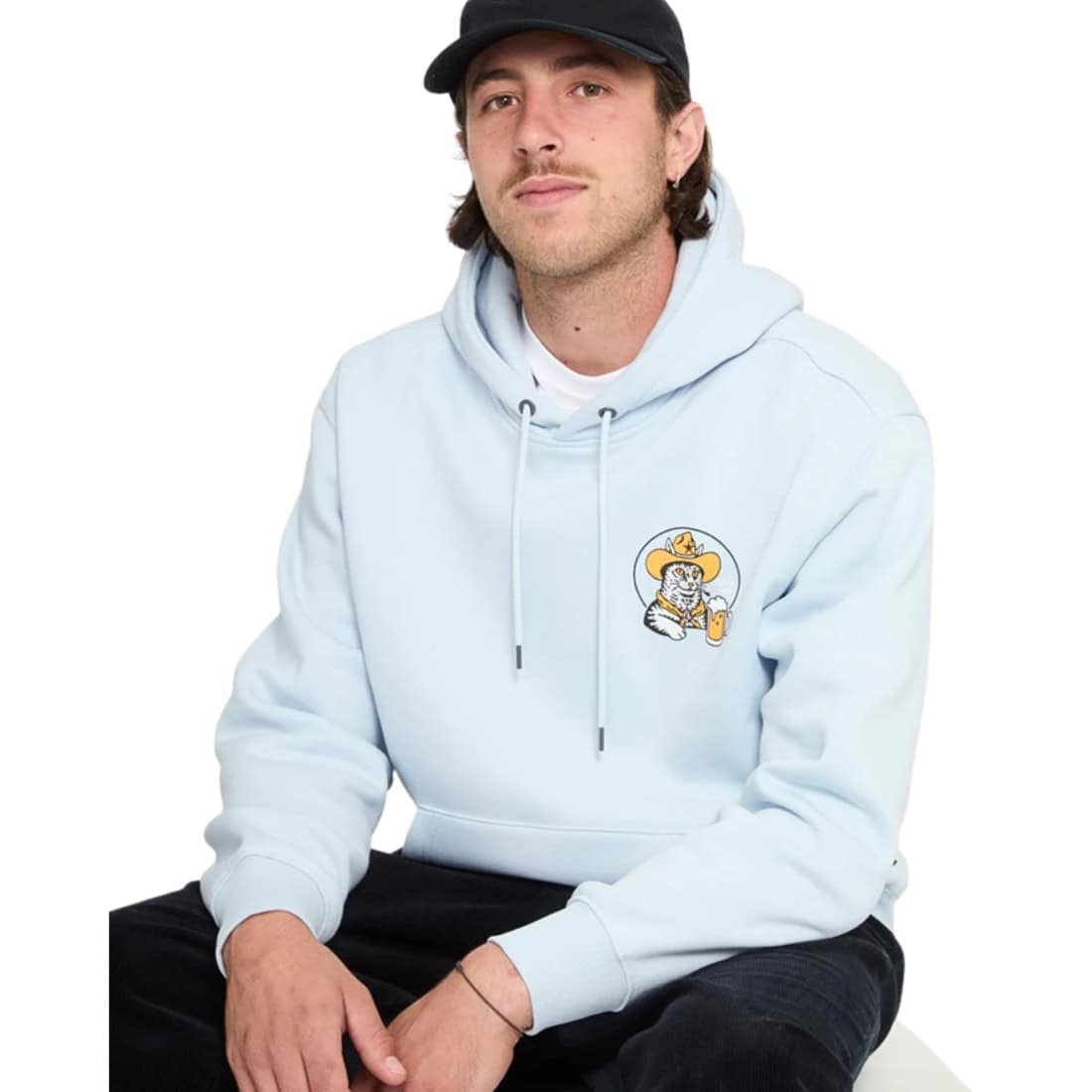 Volcom Noder Pullover Hoodie - Light Blue Acid - Mens Pullover Hoodie by Volcom