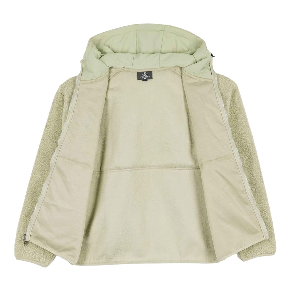 Volcom Nomaa Sherpa Zip - Green Tea - Mens Zip Up Hoodie by Volcom