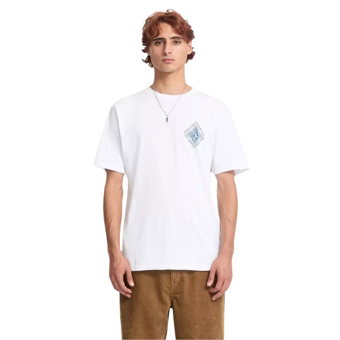 Volcom Obtical T-Shirt - White - Mens Graphic T-Shirt by Volcom
