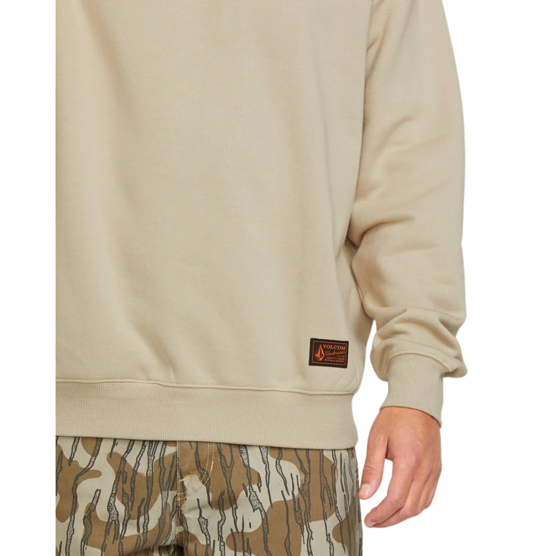 Volcom Operators Crew - Light Khaki - Mens Crew Neck Sweatshirt by Volcom