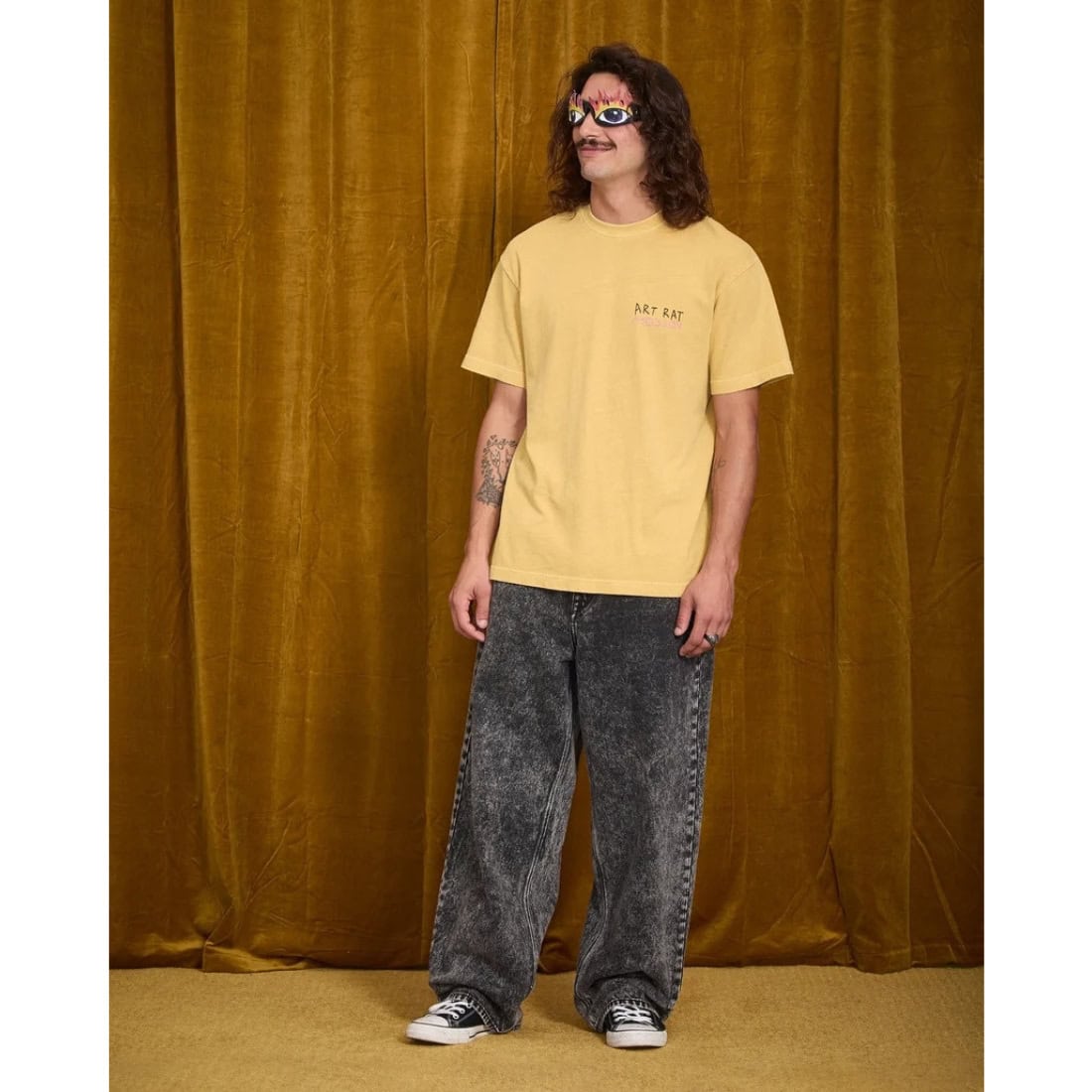 Volcom Ozzy 2 T-Shirt - Mustard - Mens Graphic T-Shirt by Volcom