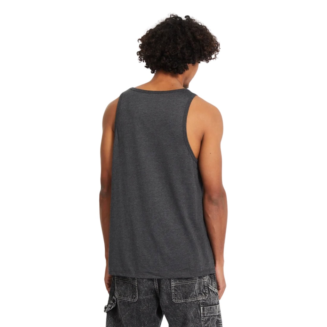 Volcom Pistol Stone Heather Tank Top Vest - Heather Black - Mens Surf Brand Vest/Tank Top by Volcom