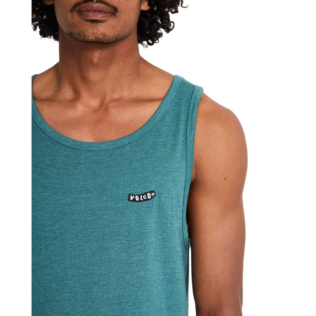 Volcom Pistol Stone Heather Tank Top Vest - Rifle Green - Mens Skate Brand Vest/Tank Top by Volcom