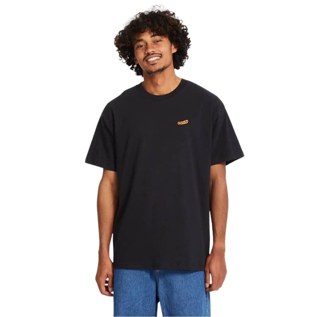 Volcom Pistol Stone Loose T-Shirt - Black SP26 - Mens Plain T-Shirt by Volcom