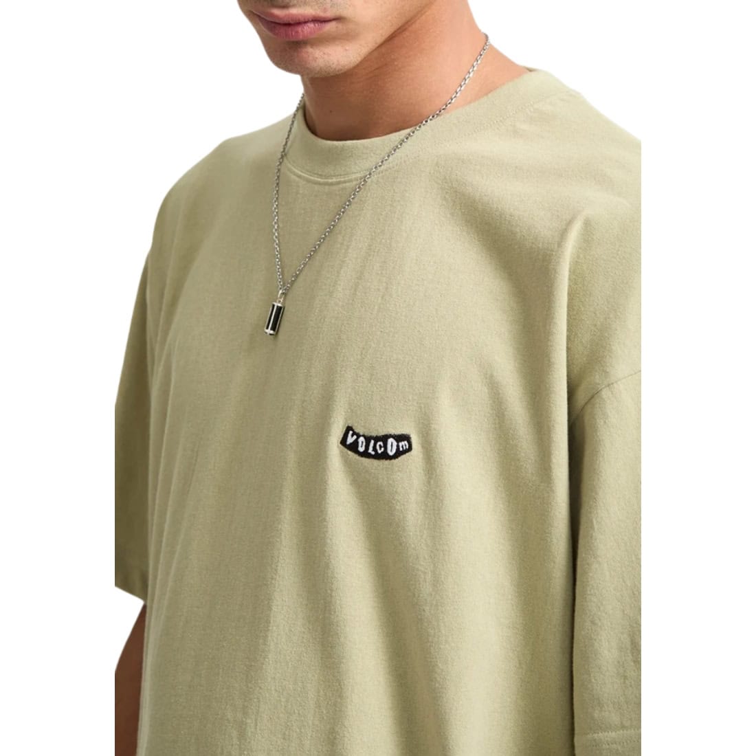 Volcom Pistol Stone Loose T-Shirt - Green Tea - Mens Plain T-Shirt by Volcom