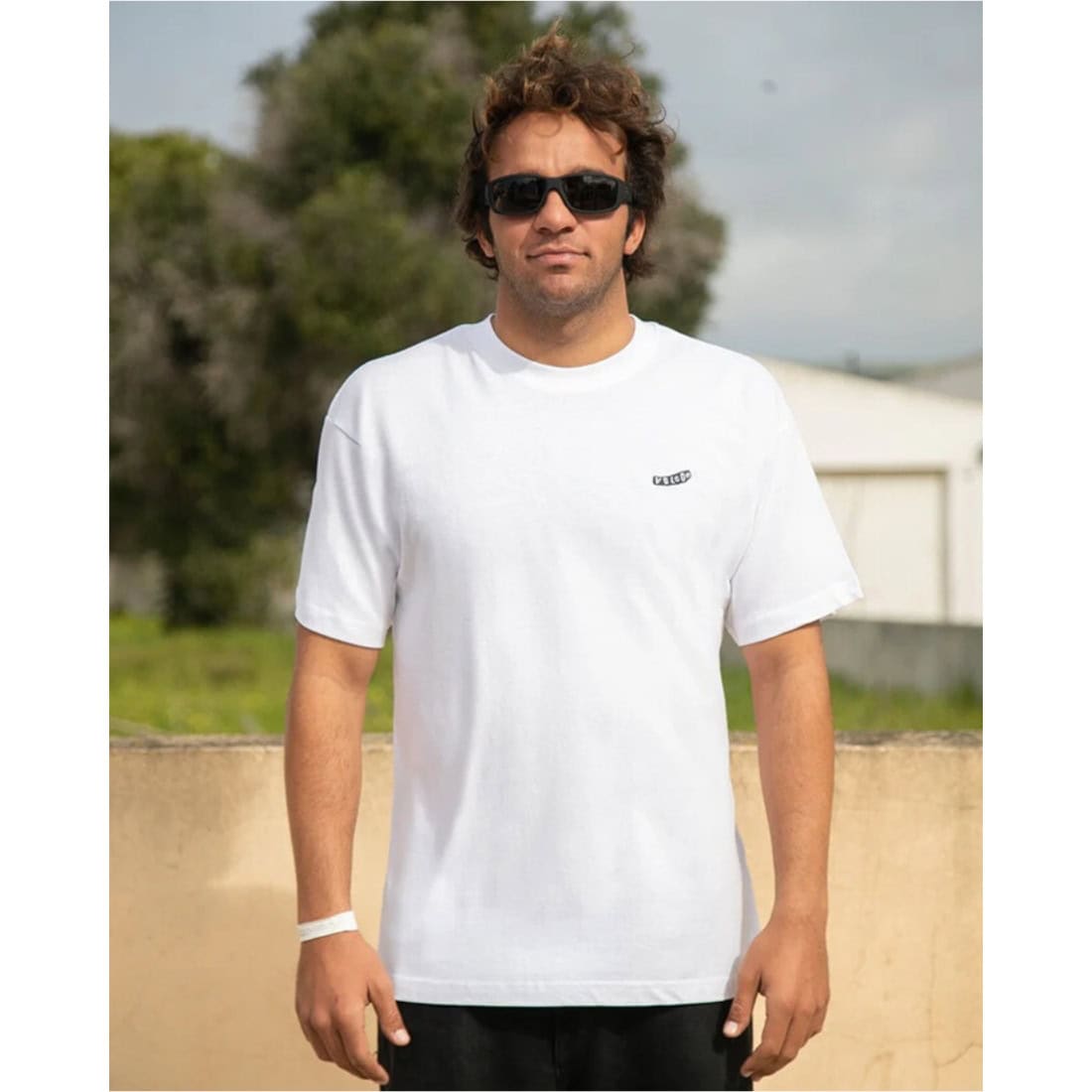 Volcom Pistol Stone Loose T-Shirt - White - Mens Plain T-Shirt by Volcom