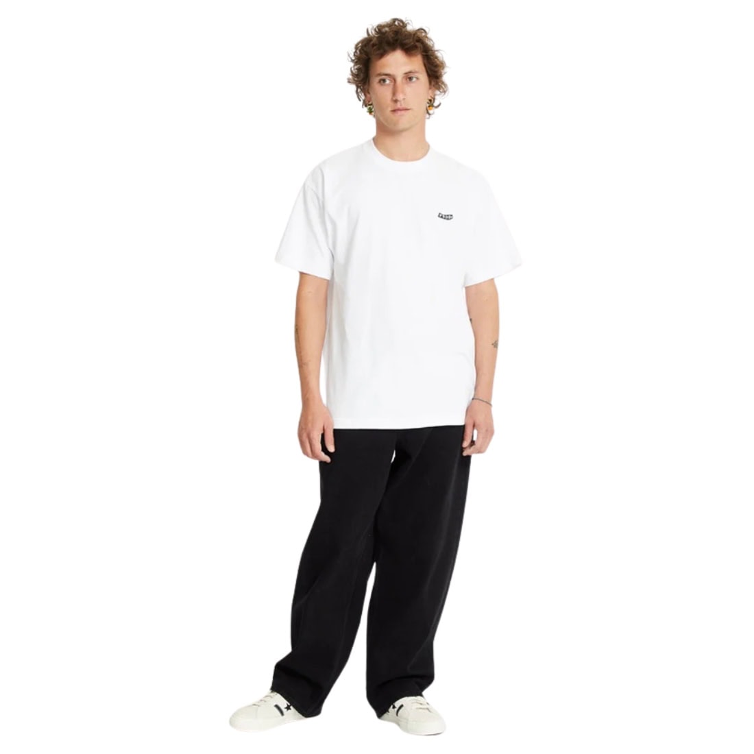 Volcom Pistol Stone Loose T-Shirt - White - Mens Plain T-Shirt by Volcom