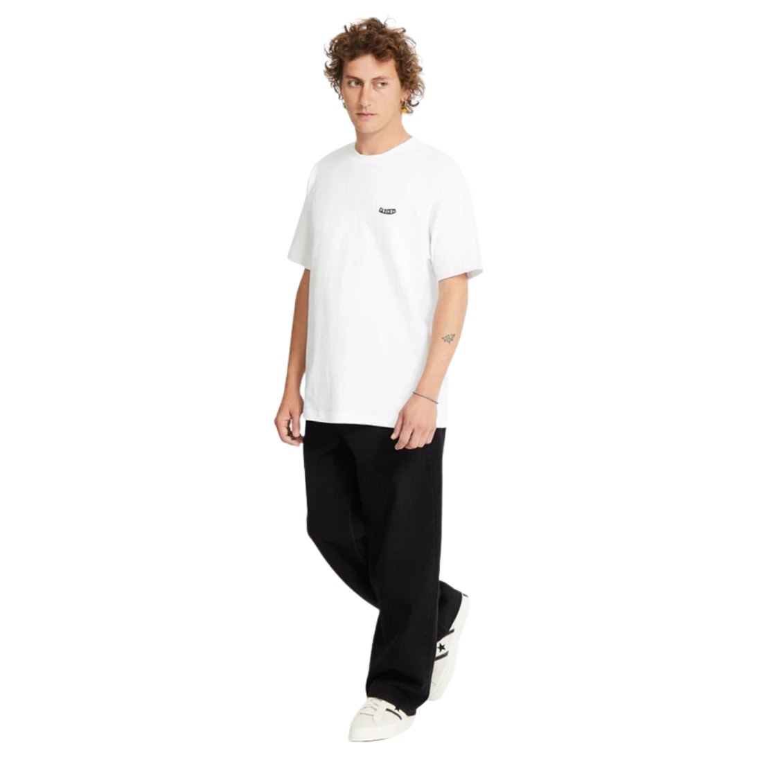 Volcom Pistol Stone Loose T-Shirt - White - Mens Plain T-Shirt by Volcom