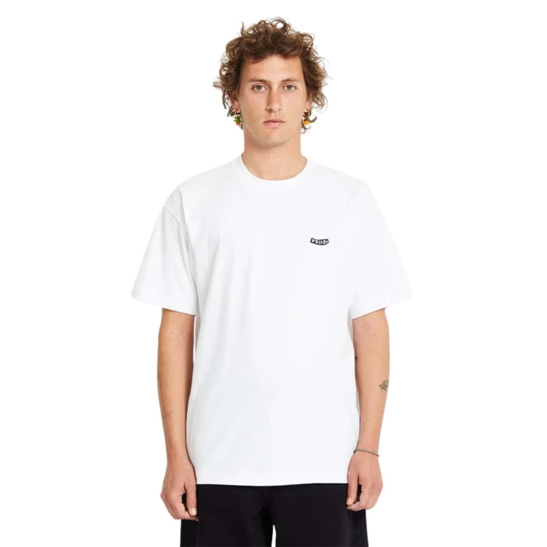 Volcom Pistol Stone Loose T-Shirt - White SP26 - Mens Plain T-Shirt by Volcom