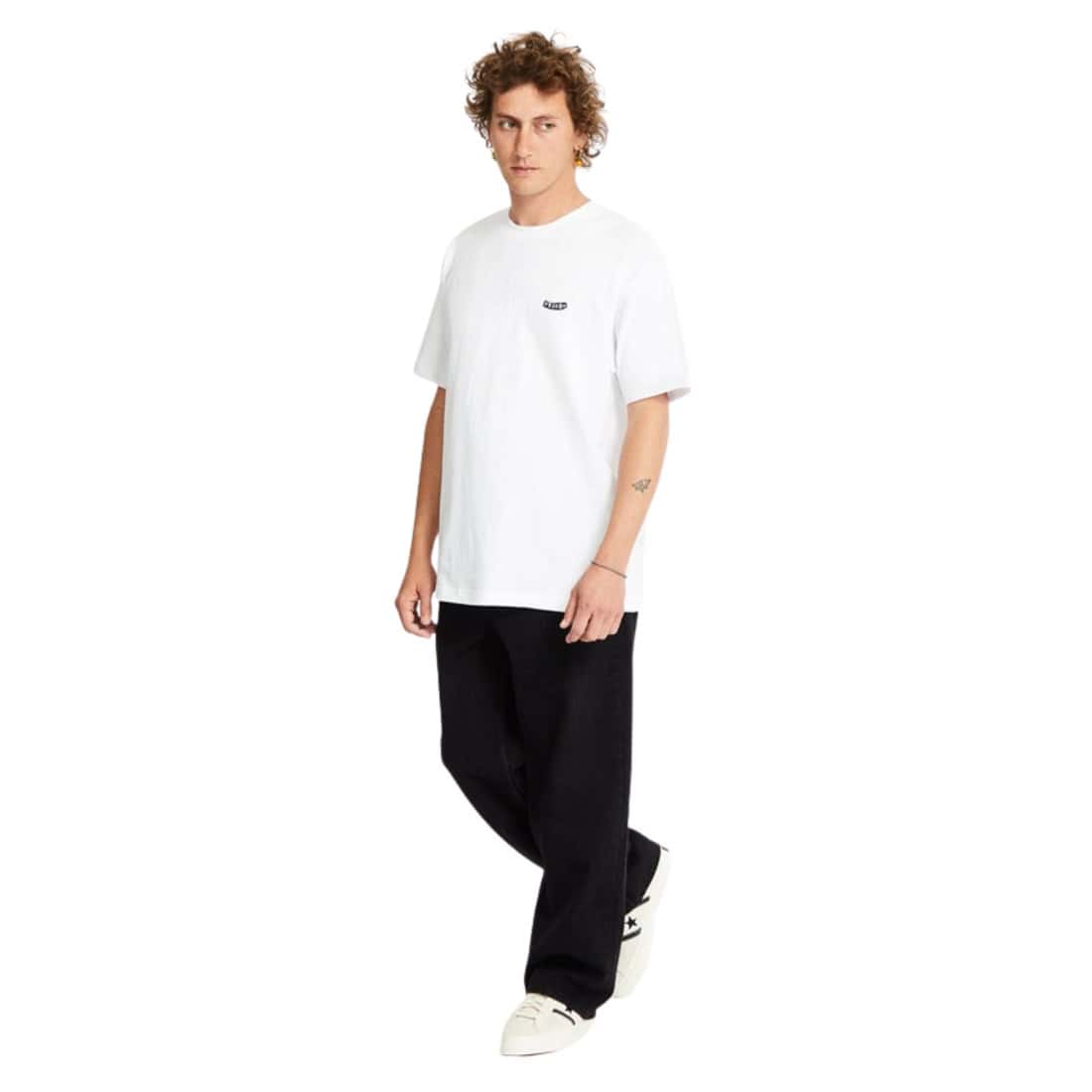 Volcom Pistol Stone Loose T-Shirt - White SP26 - Mens Plain T-Shirt by Volcom