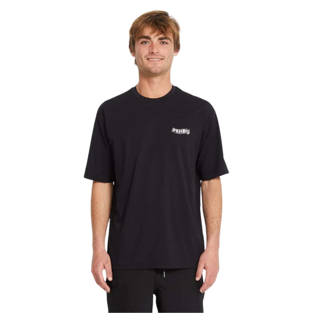 Volcom Pistol Surf Thrashguard Rash Vest - Black - Mens UV Rash Vest by Volcom