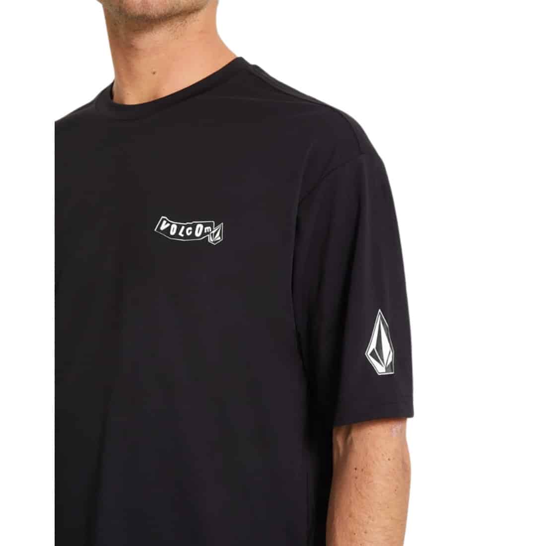 Volcom Pistol Surf Thrashguard Rash Vest - Black - Mens UV Rash Vest by Volcom