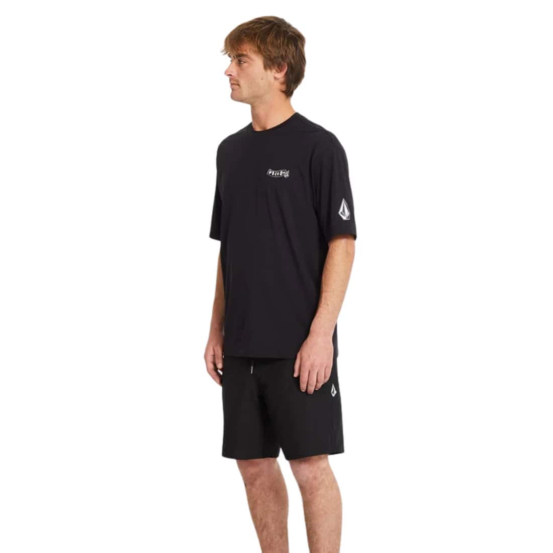 Volcom Pistol Surf Thrashguard Rash Vest - Black - Mens UV Rash Vest by Volcom