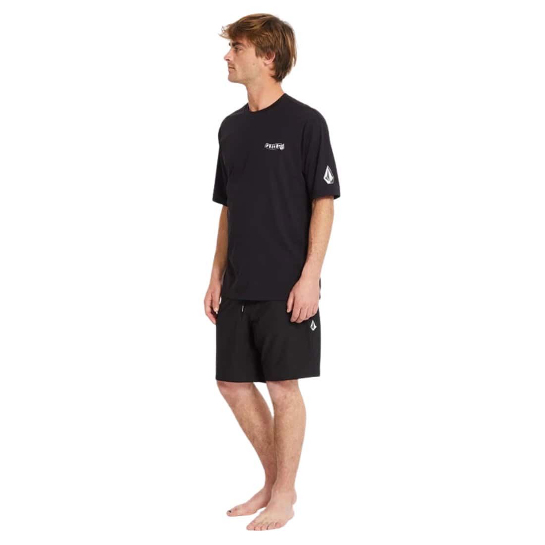 Volcom Pistol Surf Thrashguard Rash Vest - Black - Mens UV Rash Vest by Volcom