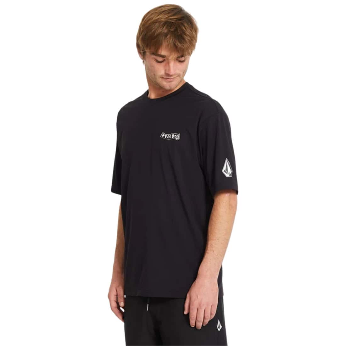 Volcom Pistol Surf Thrashguard Rash Vest - Black - Mens UV Rash Vest by Volcom