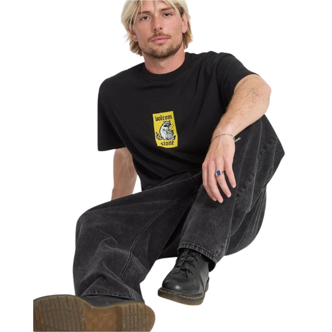 Volcom Rockout T-Shirt - Black - Mens Graphic T-Shirt by Volcom