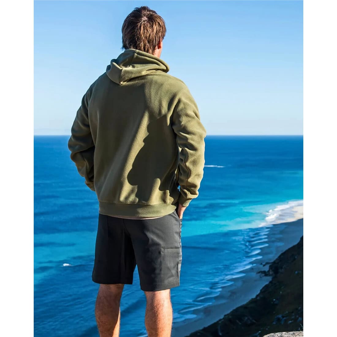 Volcom Second Trip Pullover Fleece Hoodie - Thyme Green - Mens Pullover Hoodie by Volcom