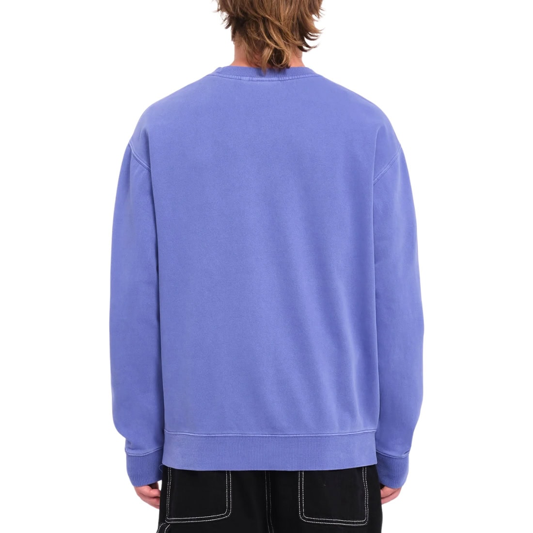 Volcom Single Stone Crew Fleece - Ballpoint Blue - Mens Crew Neck Sweatshirt by Volcom