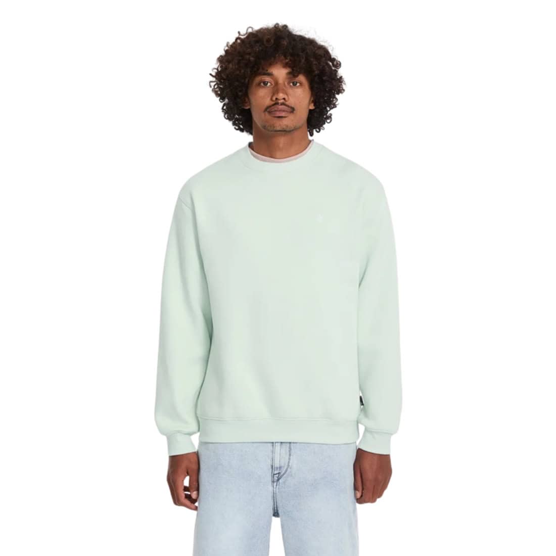 Volcom Single Stone Crew - Pale Aqua - Mens Crew Neck Sweatshirt by Volcom