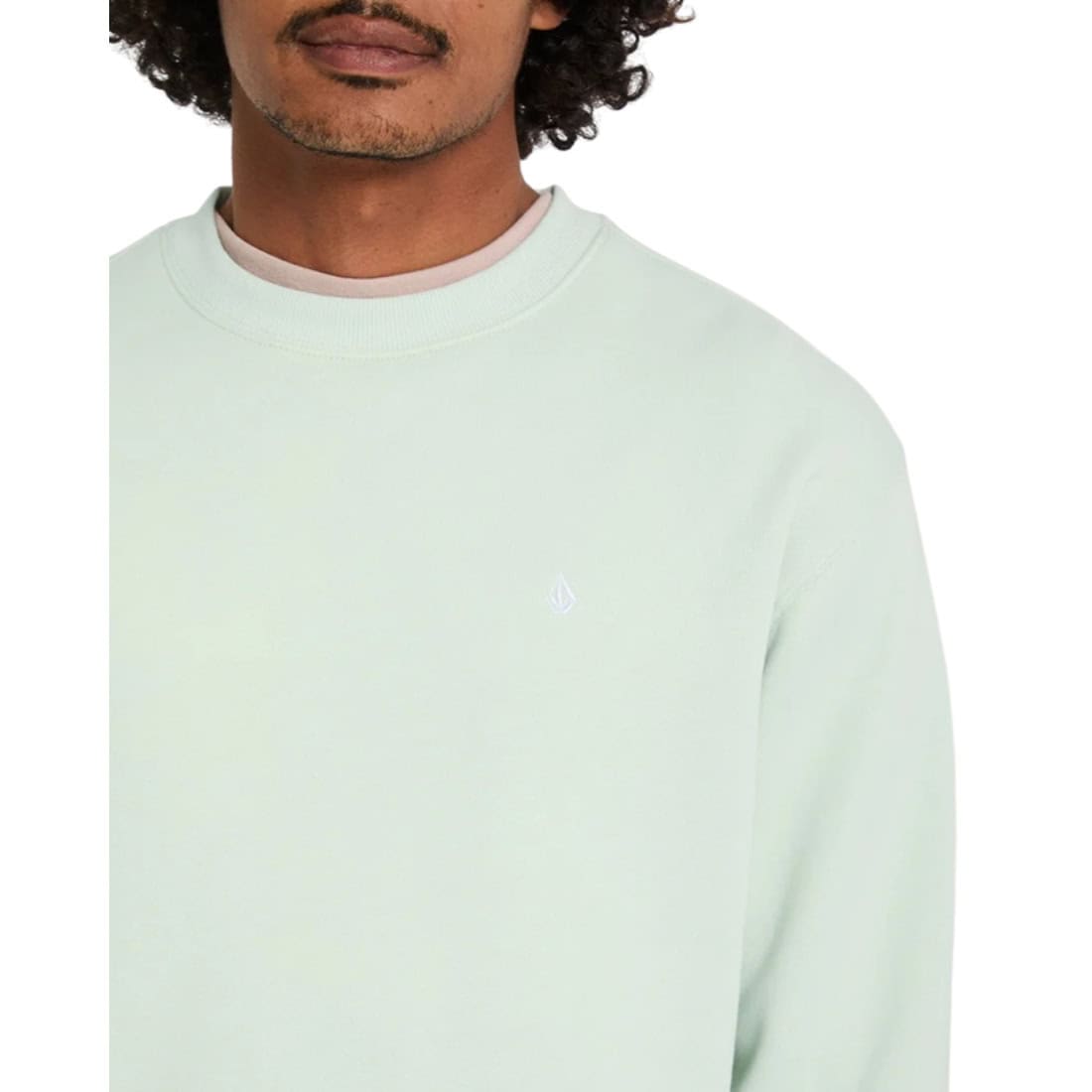 Volcom Single Stone Crew - Pale Aqua - Mens Crew Neck Sweatshirt by Volcom
