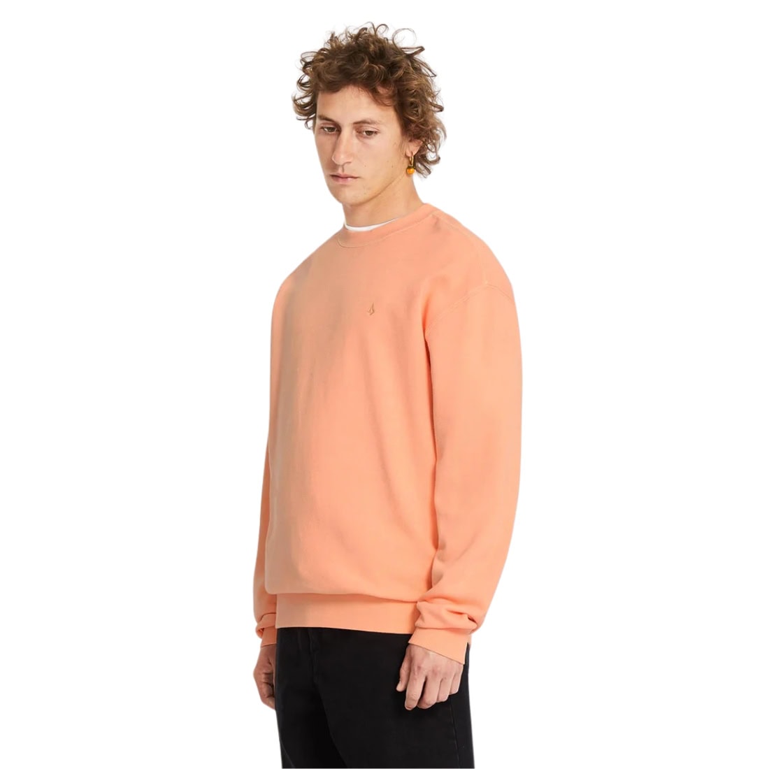 Volcom Single Stone Crew - Pale Peach - Mens Crew Neck Sweatshirt by Volcom