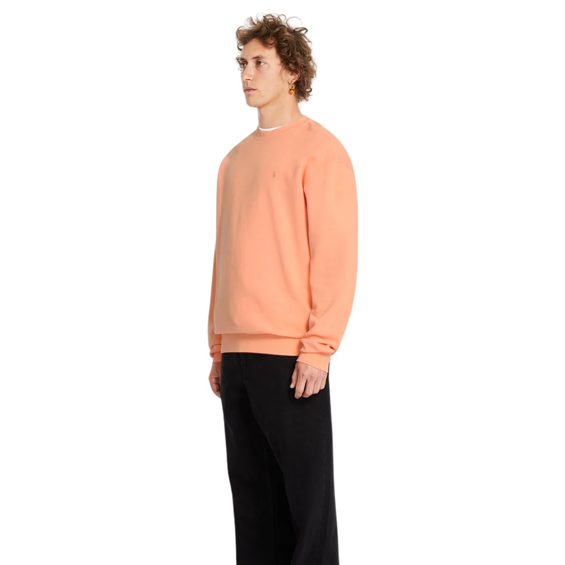 Volcom Single Stone Crew - Pale Peach - Mens Crew Neck Sweatshirt by Volcom