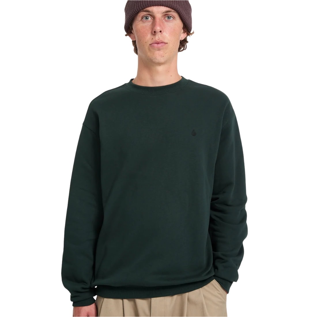 Volcom Single Stone Crew - Scarab - Mens Crew Neck Sweatshirt by Volcom