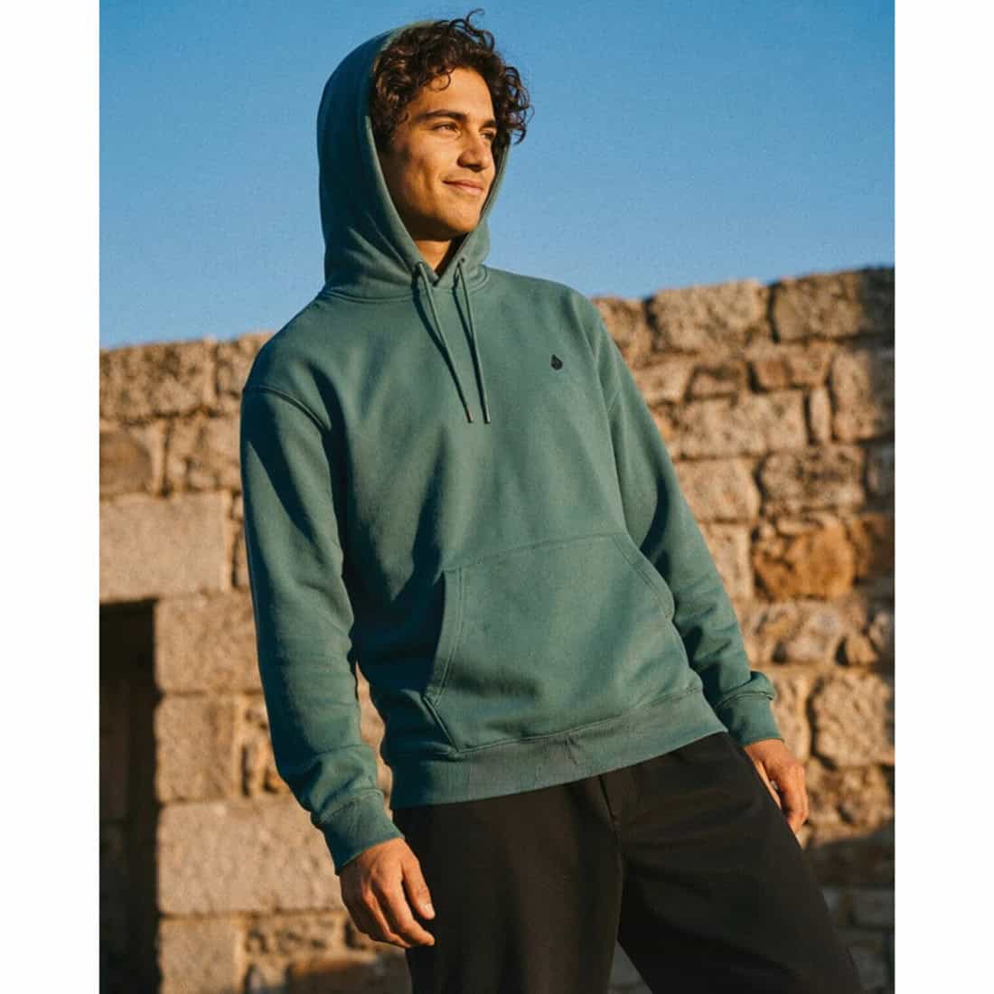Volcom Single Stone Hoodie - Rifle Green - Mens Pullover Hoodie by Volcom