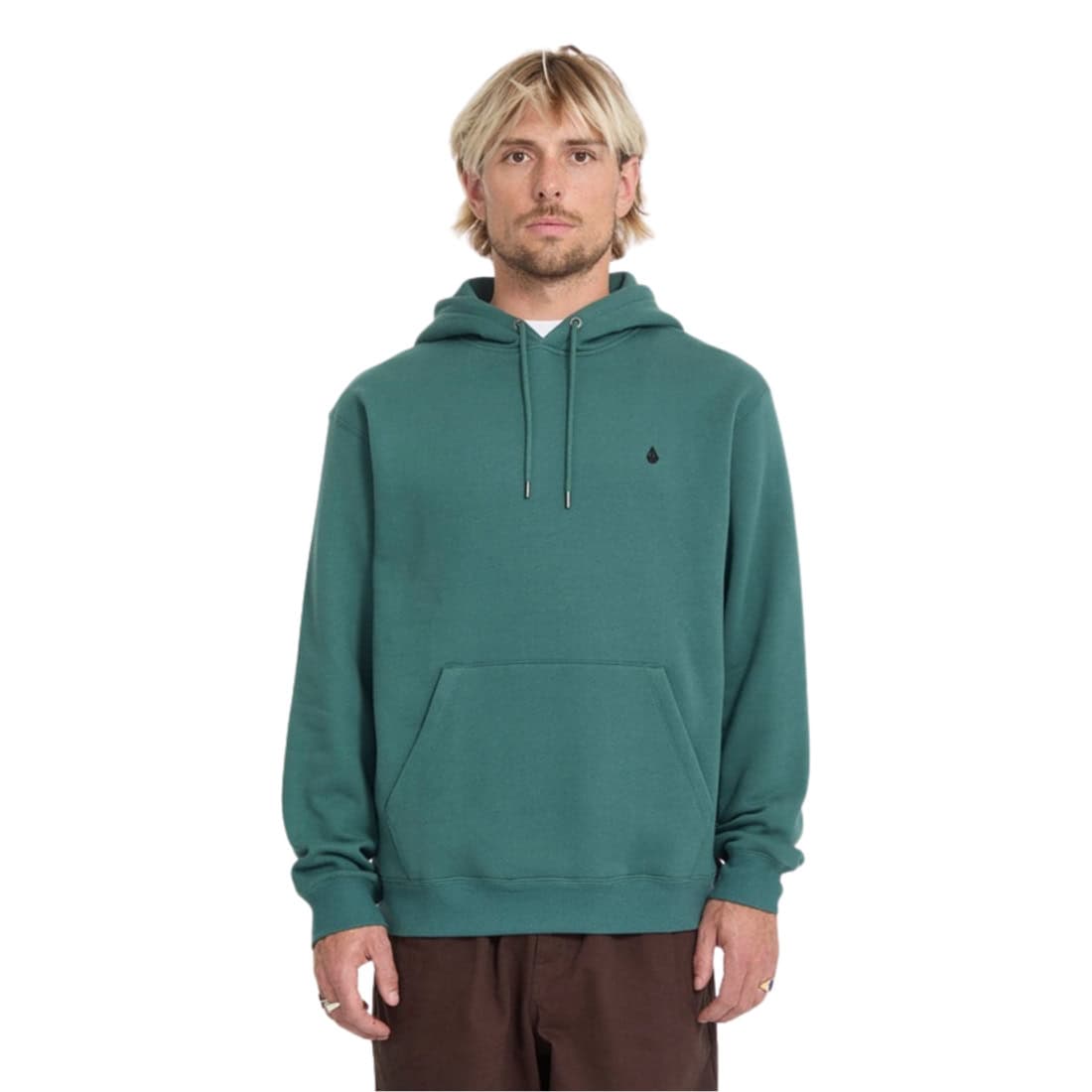 Volcom Single Stone Hoodie - Rifle Green - Mens Pullover Hoodie by Volcom