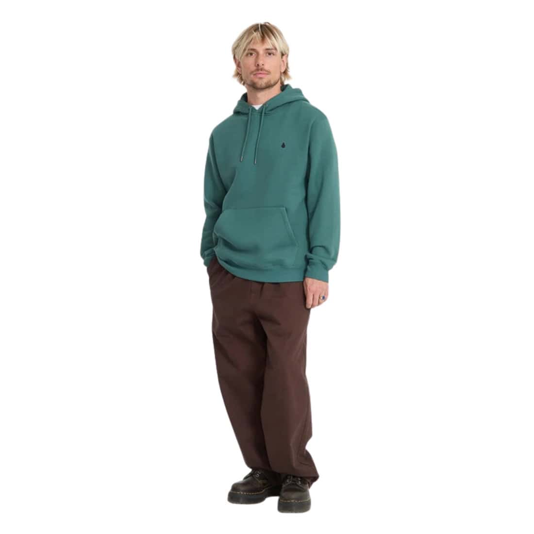 Volcom Single Stone Hoodie - Rifle Green - Mens Pullover Hoodie by Volcom